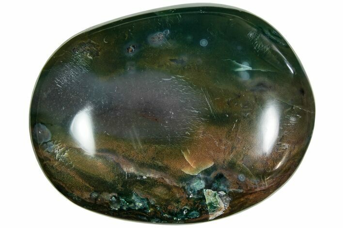 Polished Ocean Jasper Stone - New Deposit #223005